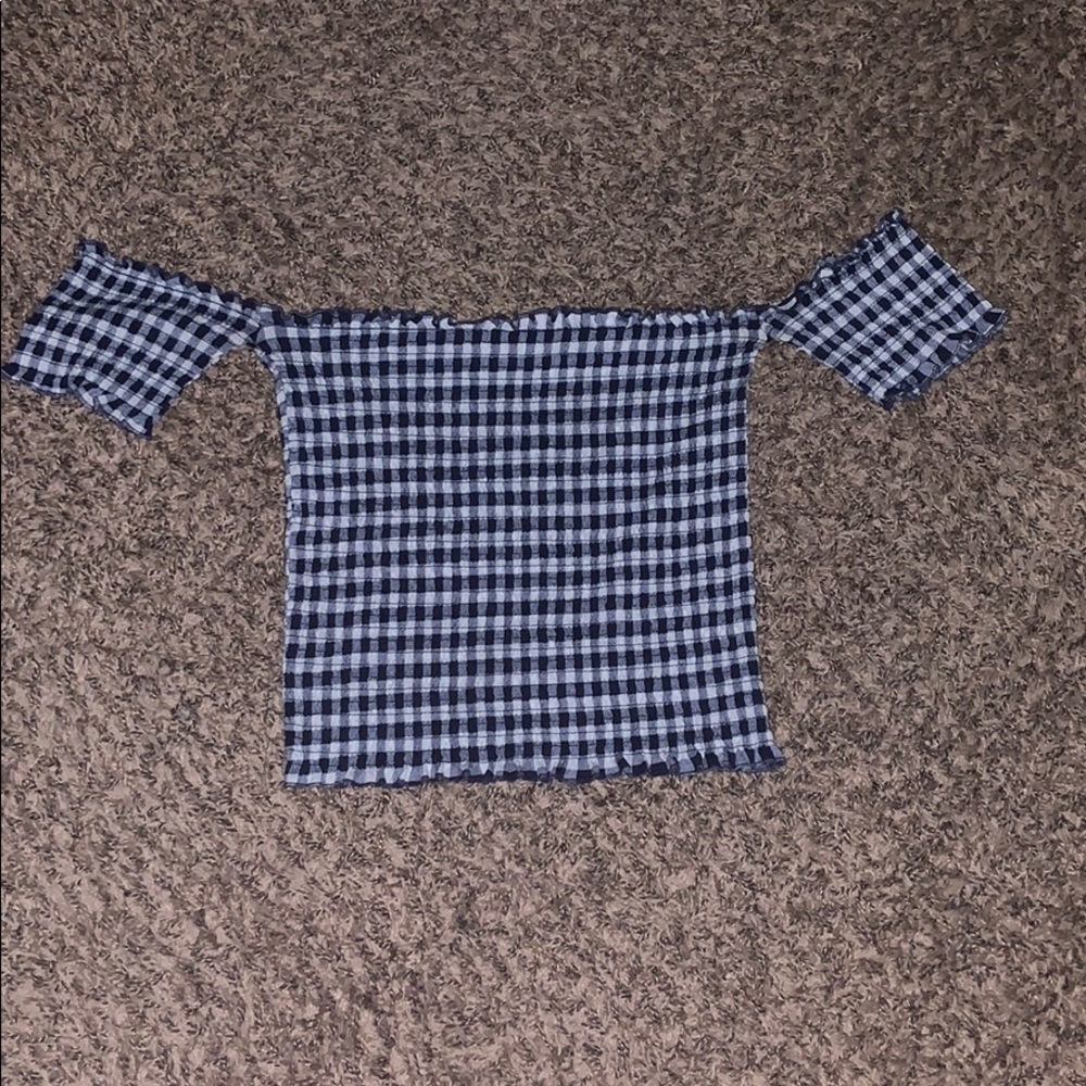 Plaid crop top